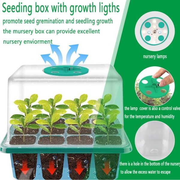 hydroponic grow kit seed starter tray