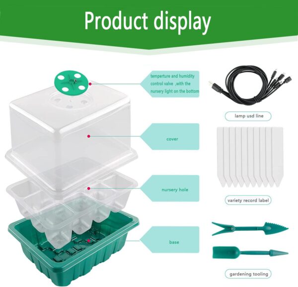 hydroponic grow kit seed starter tray