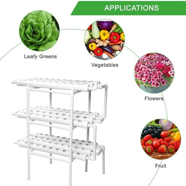 108-hole ebb and flow hydroponic system kit