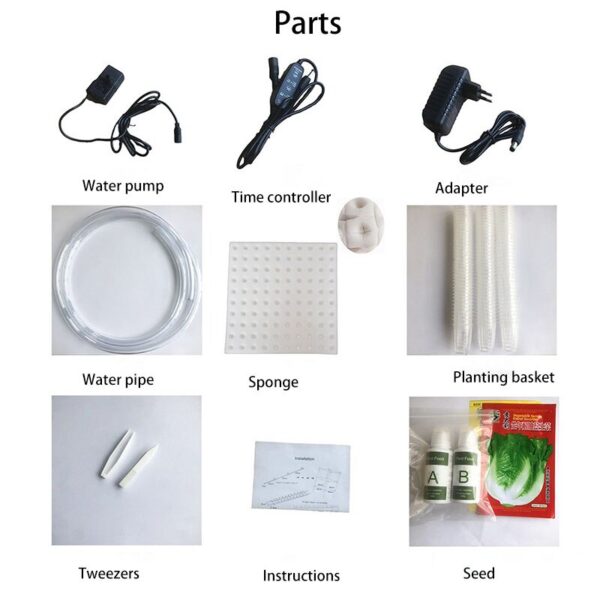 72 hole hydroponic grow kit accessories