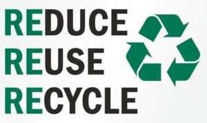 Reduce, Reuse, Recycle, recycled products