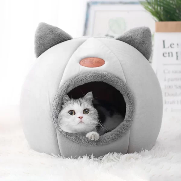 Pet Bed, Cat Basket Small Dog House with Non-slip Bottom