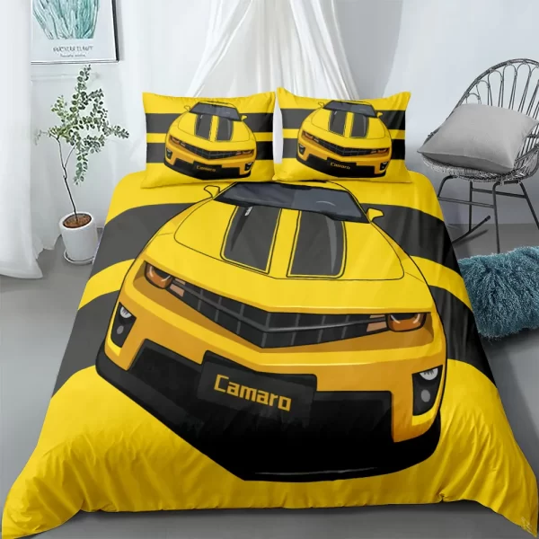 Automobile Poster Fans Linen Bedding Set