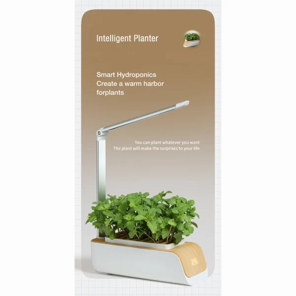 Indoor Herb Garden Starter Kit with Led Grow Light