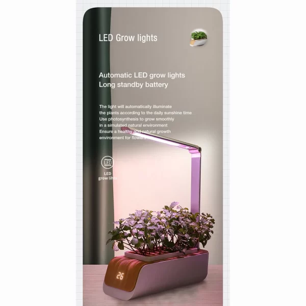 Indoor Herb Garden Starter Kit with Led Grow Light