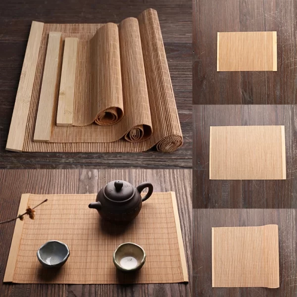 Natural Japanese Style Woven Bamboo Placemat/Table Runner