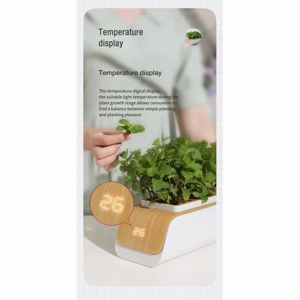 Indoor Herb Garden Starter Kit with Led Grow Light