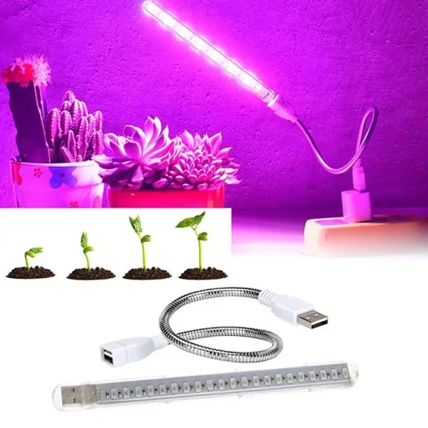 Portable Full-Spectrum LED Grow Light with USB