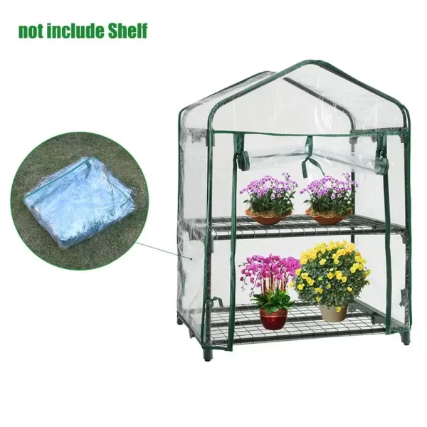 2/3/4/5 Tier Small Greenhouse Waterproof UV-Resistant Cover