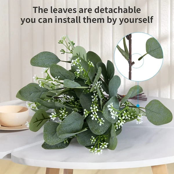 Artificial Eucalyptus Leaves for Decoration 10/15pcs