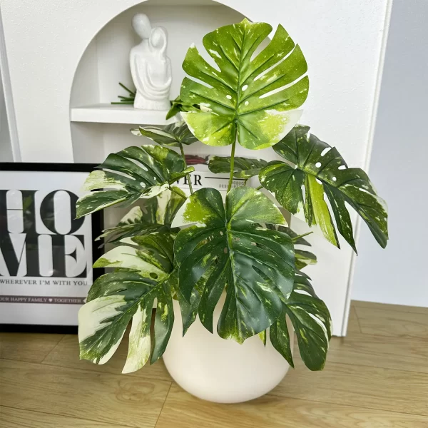 65/100cm Artificial Monstera Plant Plastic Leaf