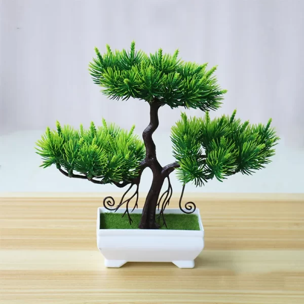 Potted Ornament Green Artificial Plants