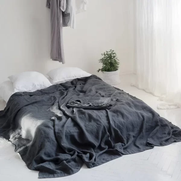 100% Stone-Washed French Pure Linen Bed Sheets