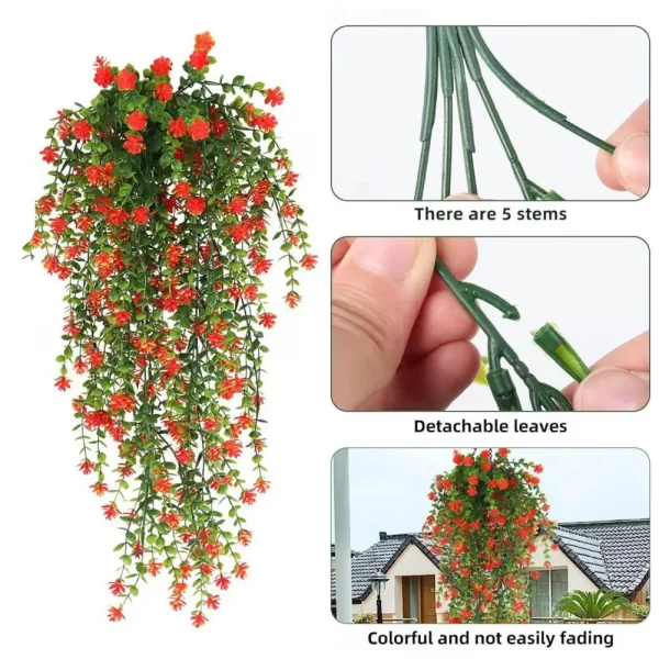 Hanging Artificial Flower Vine for Indoor/Outdoor