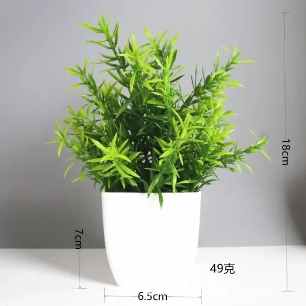 Potted Artificial Green Plant for Indoor/Outdoor