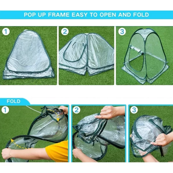 Pop-Up Portable PVC Greenhouse Grow Tent