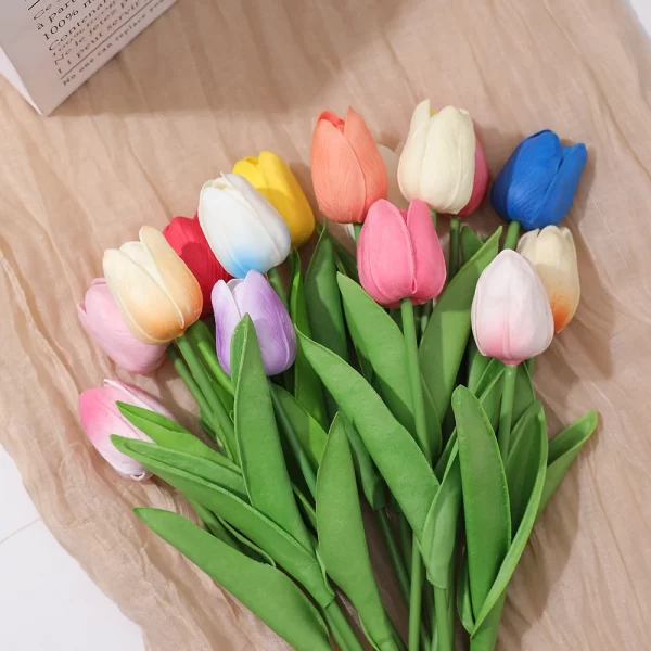 5/10Pcs Artificial Tulip Bouquet