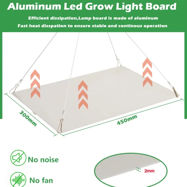 LM281B Quantum LED Grow Light Phytolamp with EU Plug