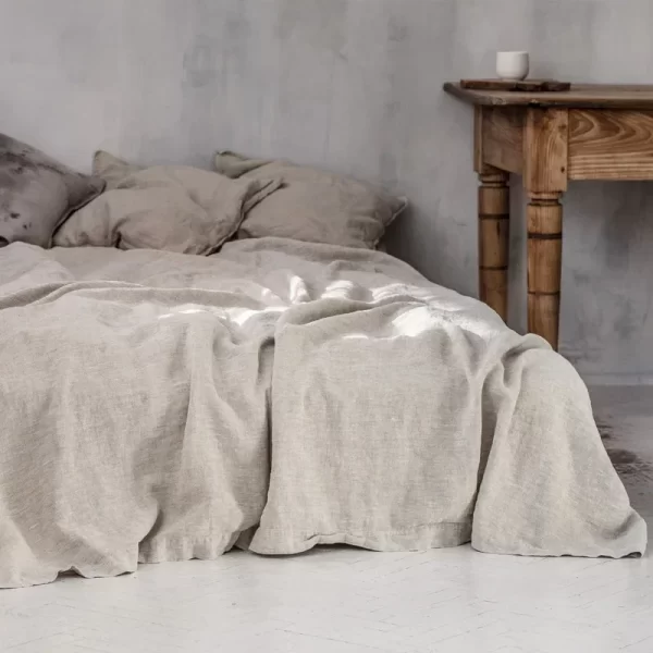 100% Stone-Washed French Pure Linen Bed Sheets