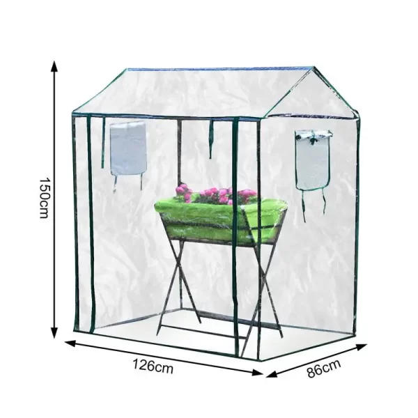 Portable Plant Grow Tent with Rolling Zipper Door