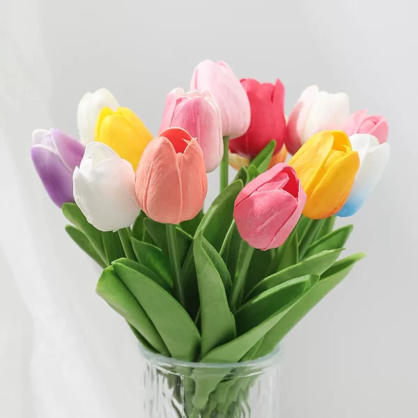 5/10Pcs Artificial Tulip Bouquet