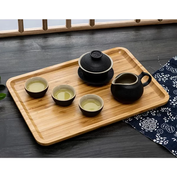 Simple Japanese Bamboo Serving Tray