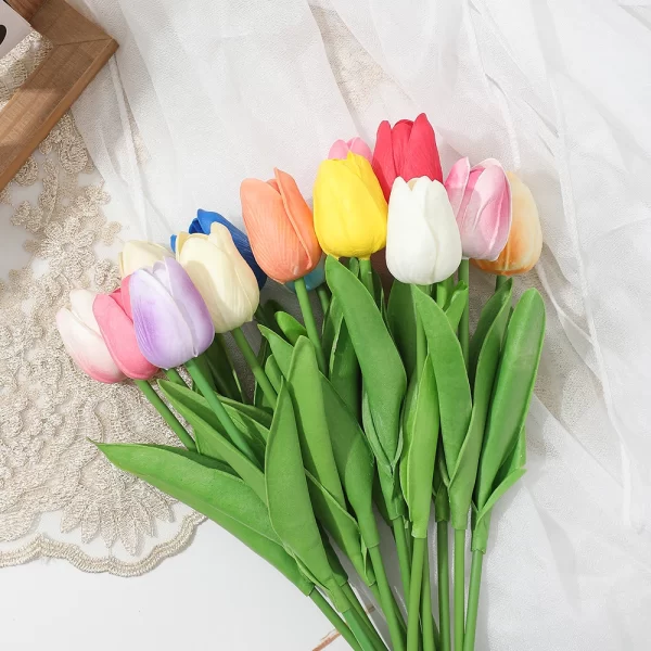 5/10Pcs Artificial Tulip Bouquet