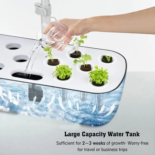 6 Sites Indoor Hydroponic System Herb Planting Kit