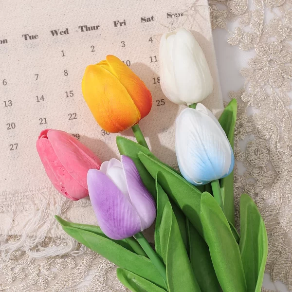 5/10Pcs Artificial Tulip Bouquet