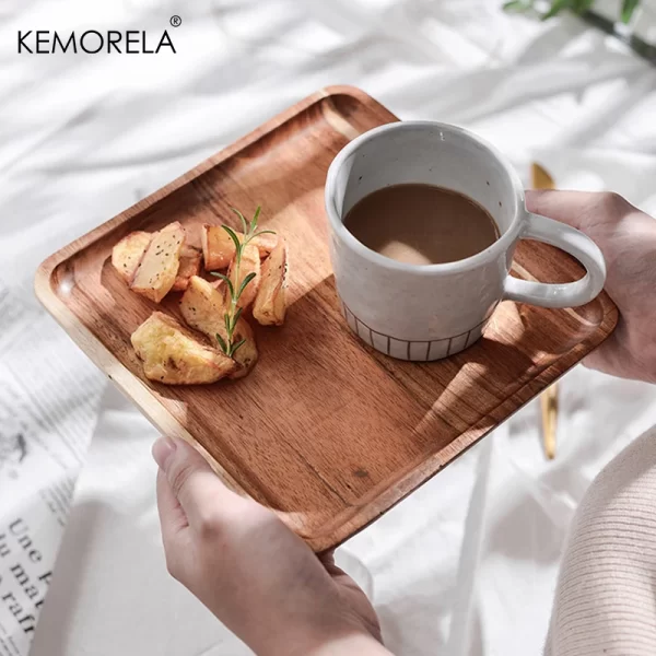 Acacia Wood Coffee Trays