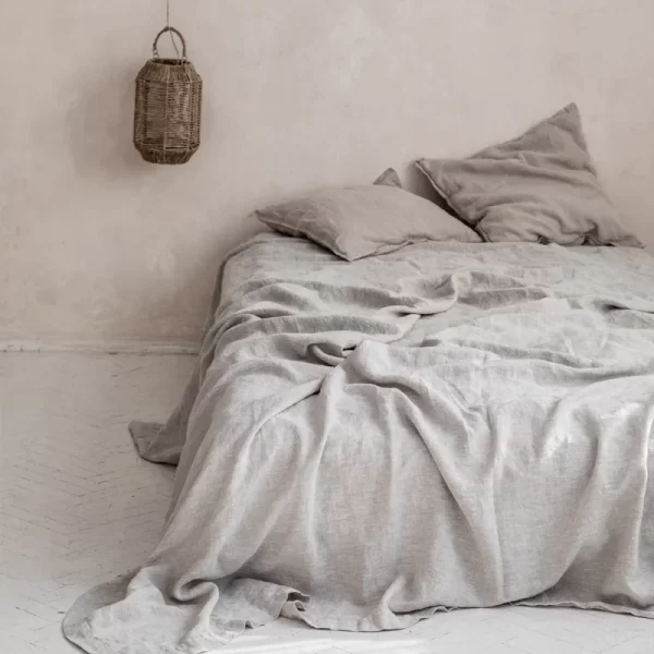 100% Stone-Washed French Pure Linen Bed Sheets