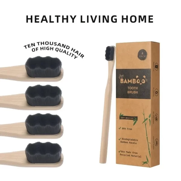 Biodegradable Bamboo Toothbrush - Image 2