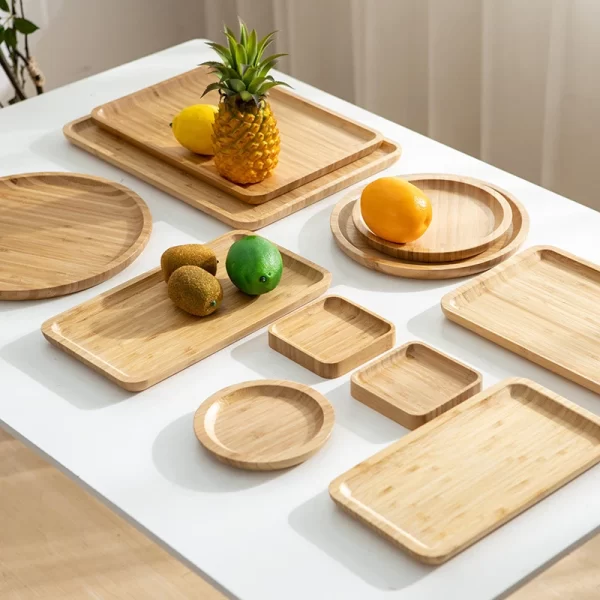 Simple Japanese Bamboo Serving Tray