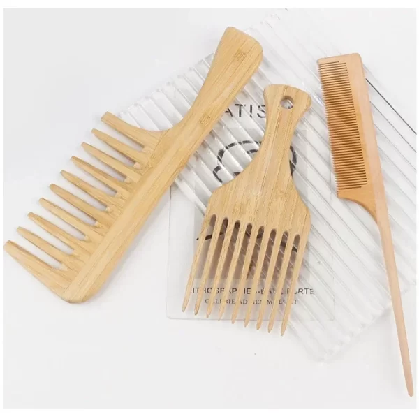 Natural Bamboo Wooden Hair Comb