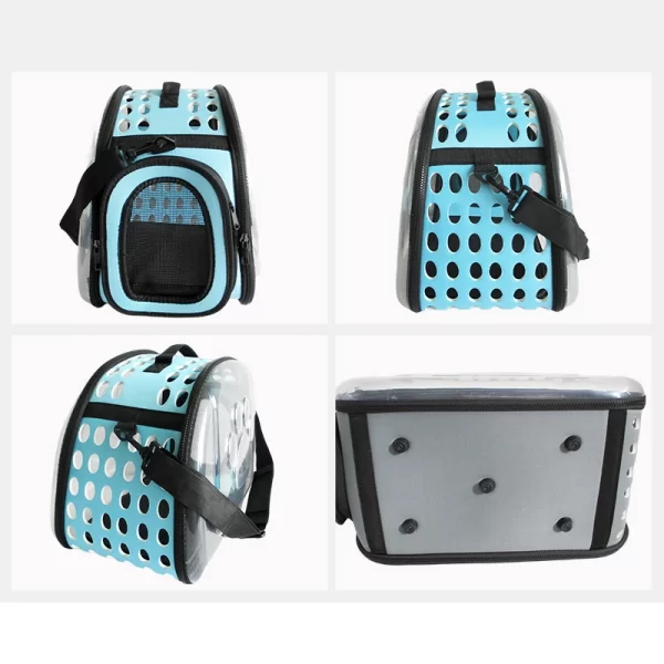 Dog/Cat Collapsible Transparent Foldable Pet Travel Carrier