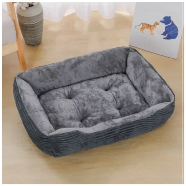 Dog/Cat Square Plush Pet Bed