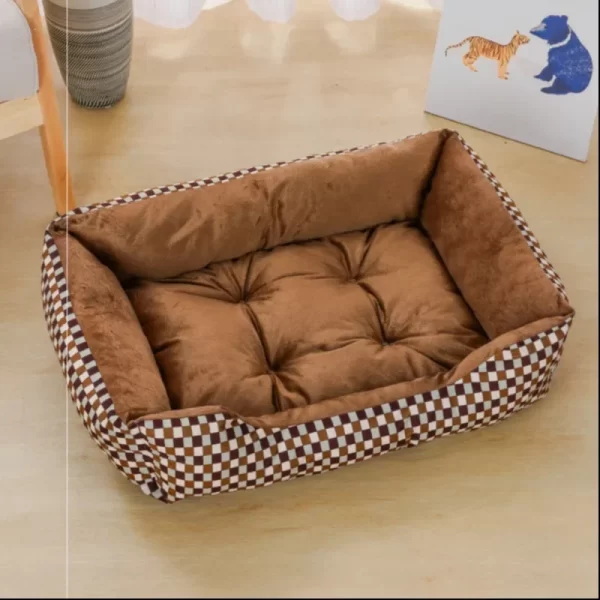 Dog/Cat Square Plush Pet Bed