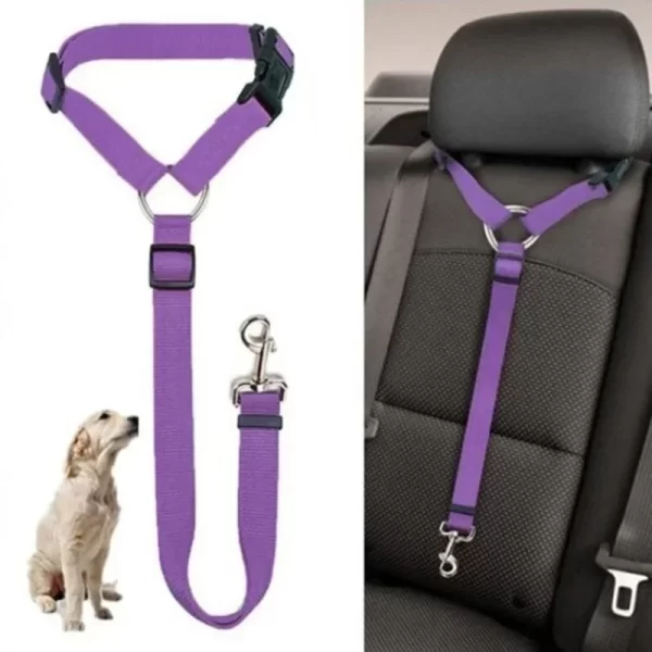 Adjustable Dog/Cat Two-in-one Pet Car Seat Belt Harness