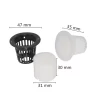 20Pcs Plant Nursery Mesh Cup Pots and Grow Pot Sponge