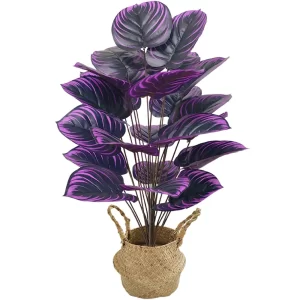 Purple/Green Leaf Decorative Artificial Plant