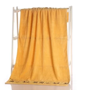 Thick Absorbent Bamboo Fibre Face and Bath Towel Set