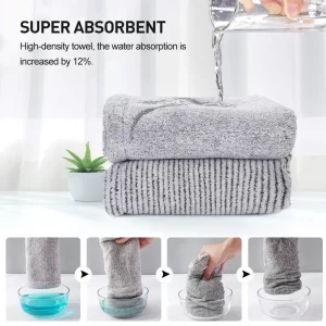 Bamboo Charcoal Fibre Hair Bath Towel