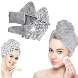Bamboo Charcoal Fibre Hair Bath Towel