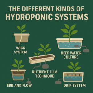 different kinds of hydroponic systems