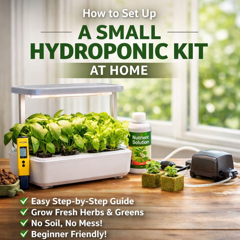 How to Set Up a Small Hydroponic Kit at Home - Laa Dee Daa