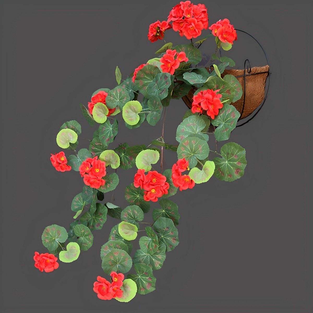 Artificial Hanging Geranium Vine