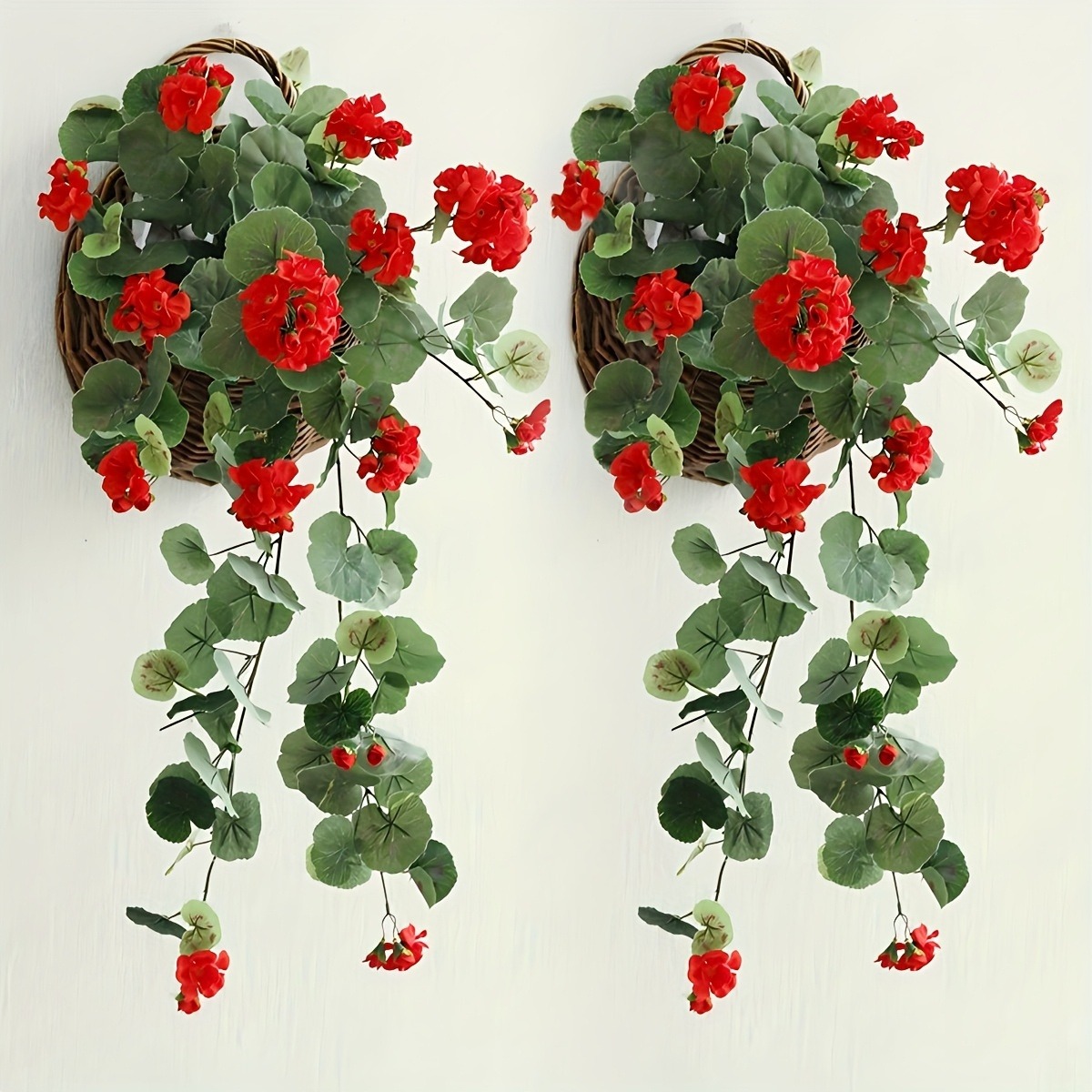 Artificial Hanging Geranium Vine