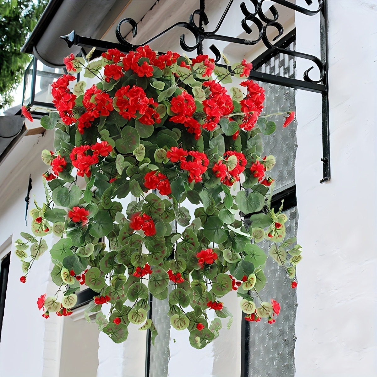 Artificial Hanging Geranium Vine