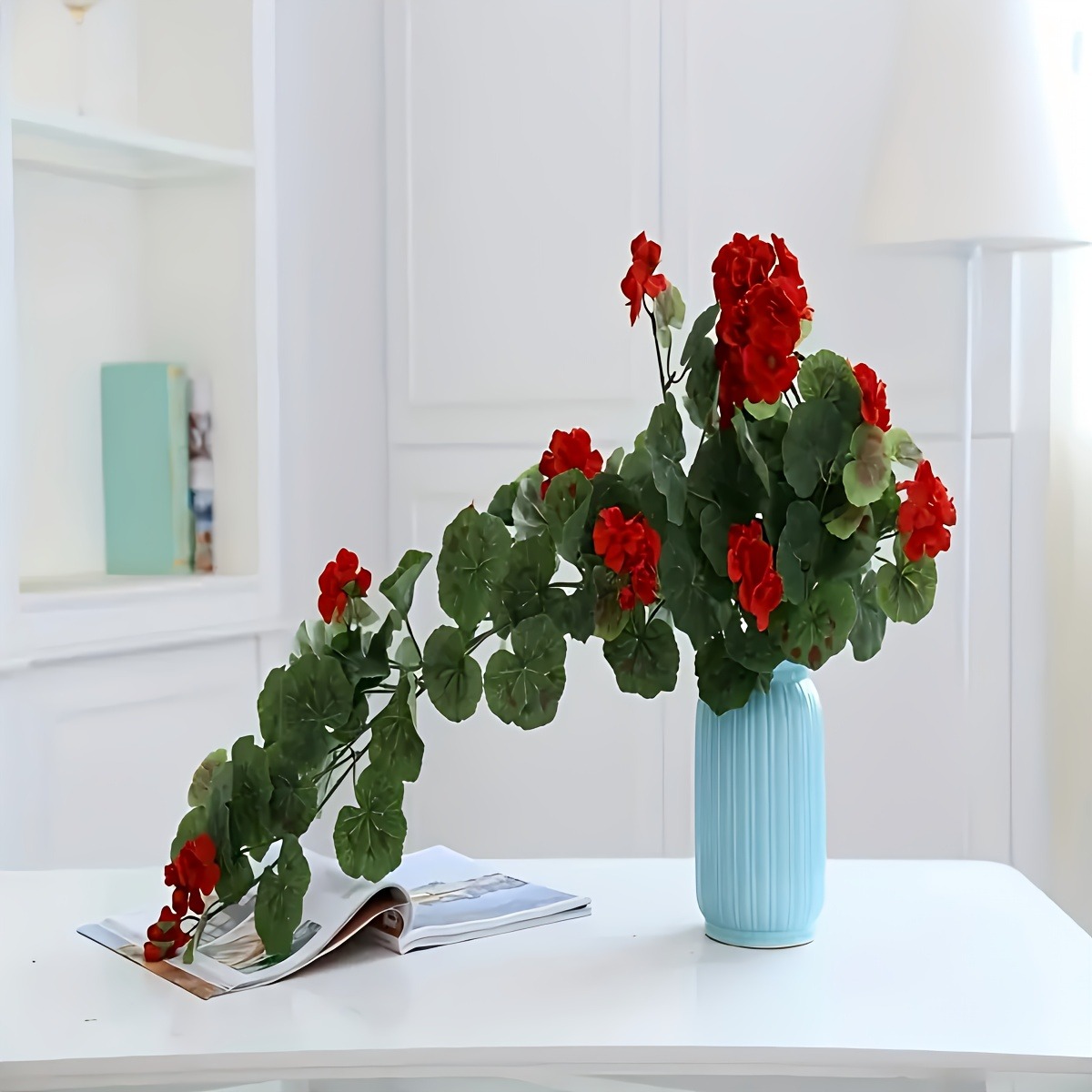 Artificial Hanging Geranium Vine