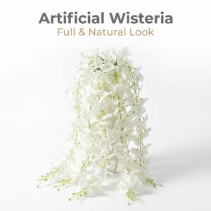 17 Strings of Artificial White Wisteria Simulation Flower Vines